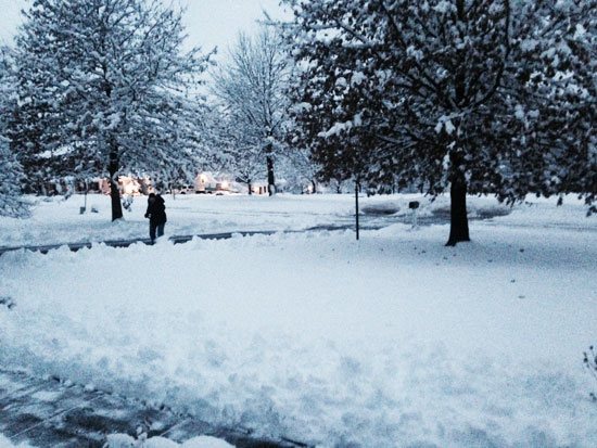 snow shoveling