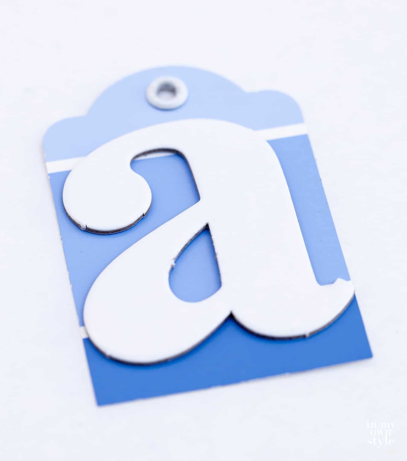 Alphabet gift tag