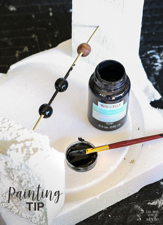 How to paint beads