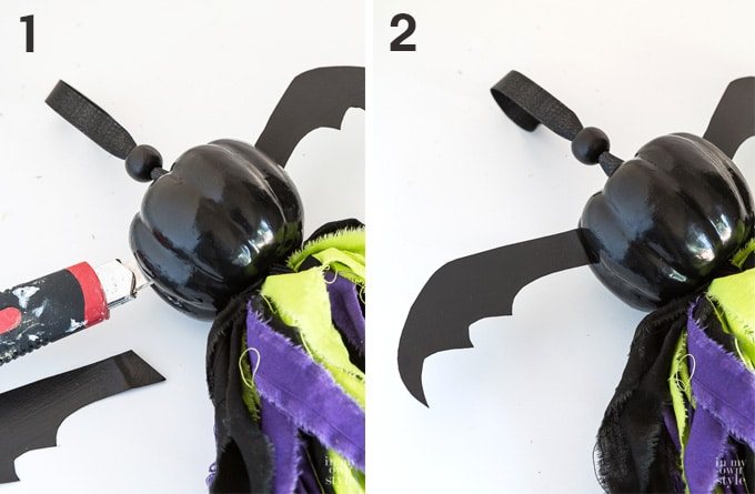 halloween craft ideas to make using foam pumpkins