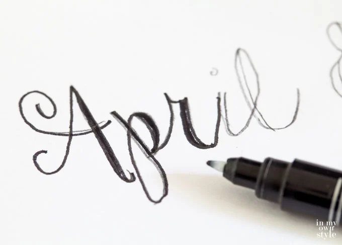 Hand lettering tutorial
