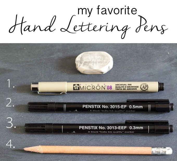 the best pens for hand lettering