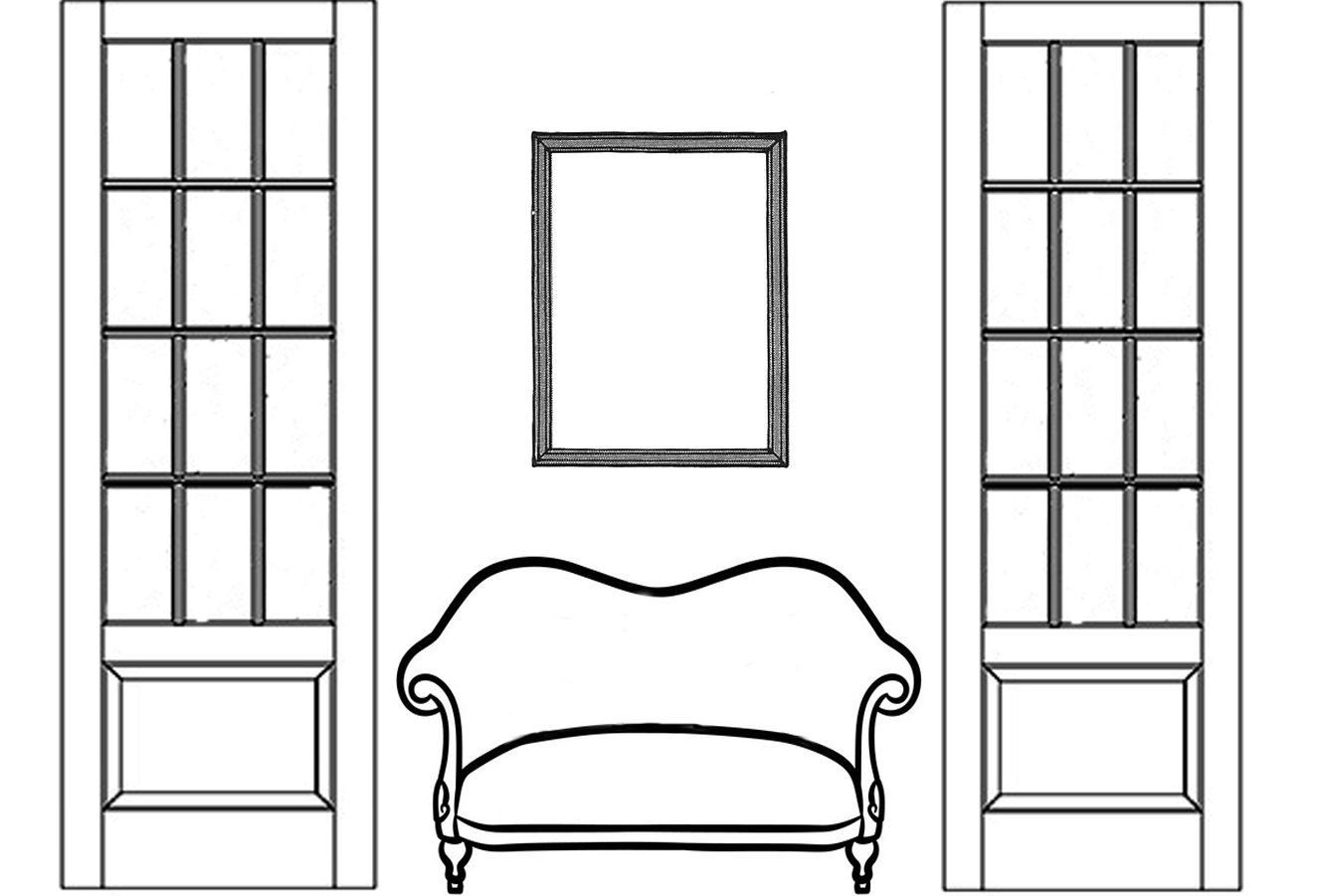 Wall art hanging guide