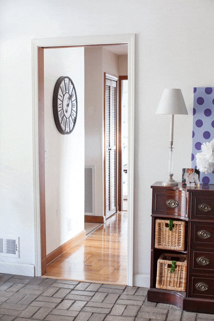 Pocket door in lake house that goes between my foyer and kitchen | Oducu