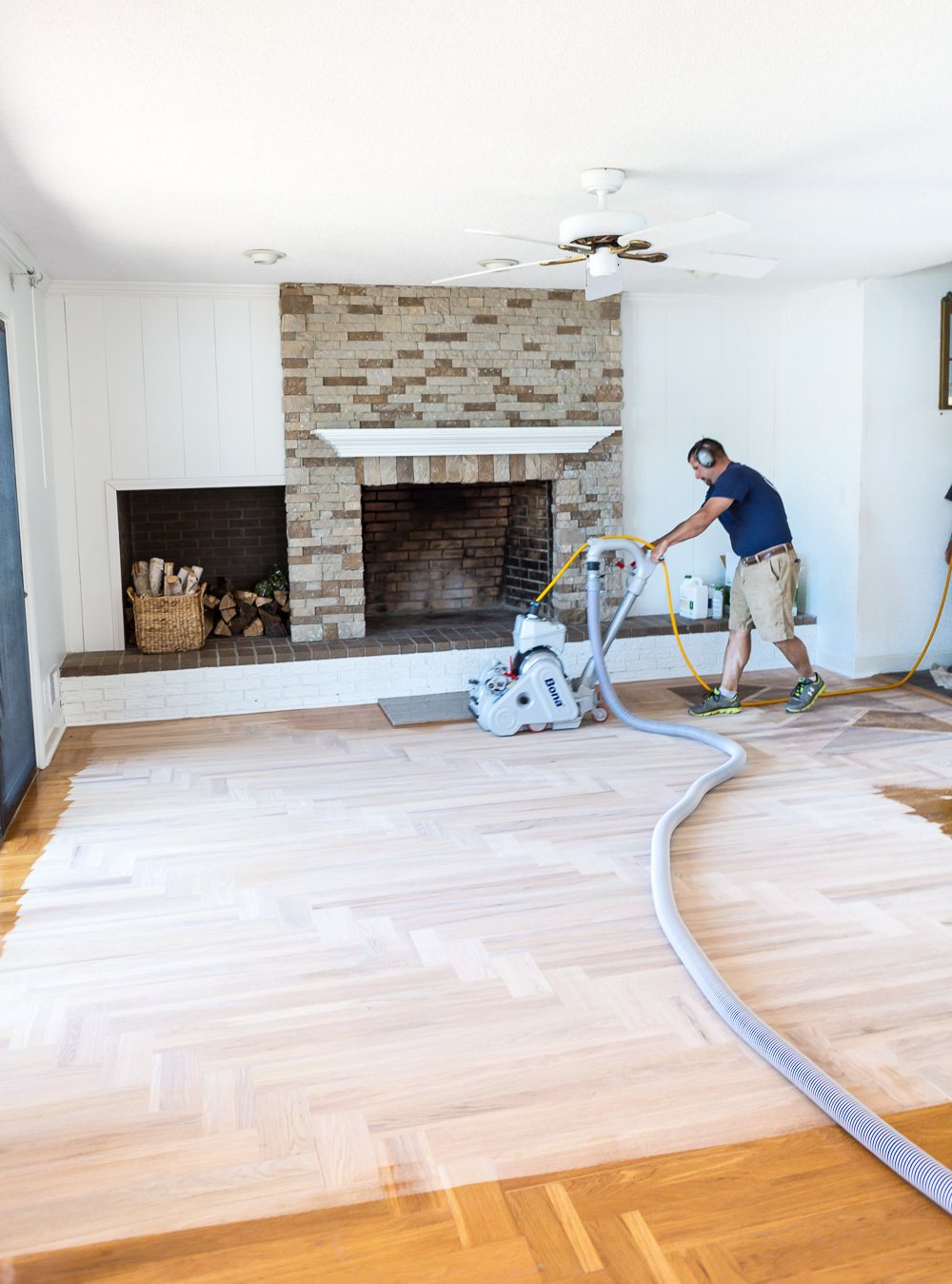 Bona professional hardwood floor refinishing.