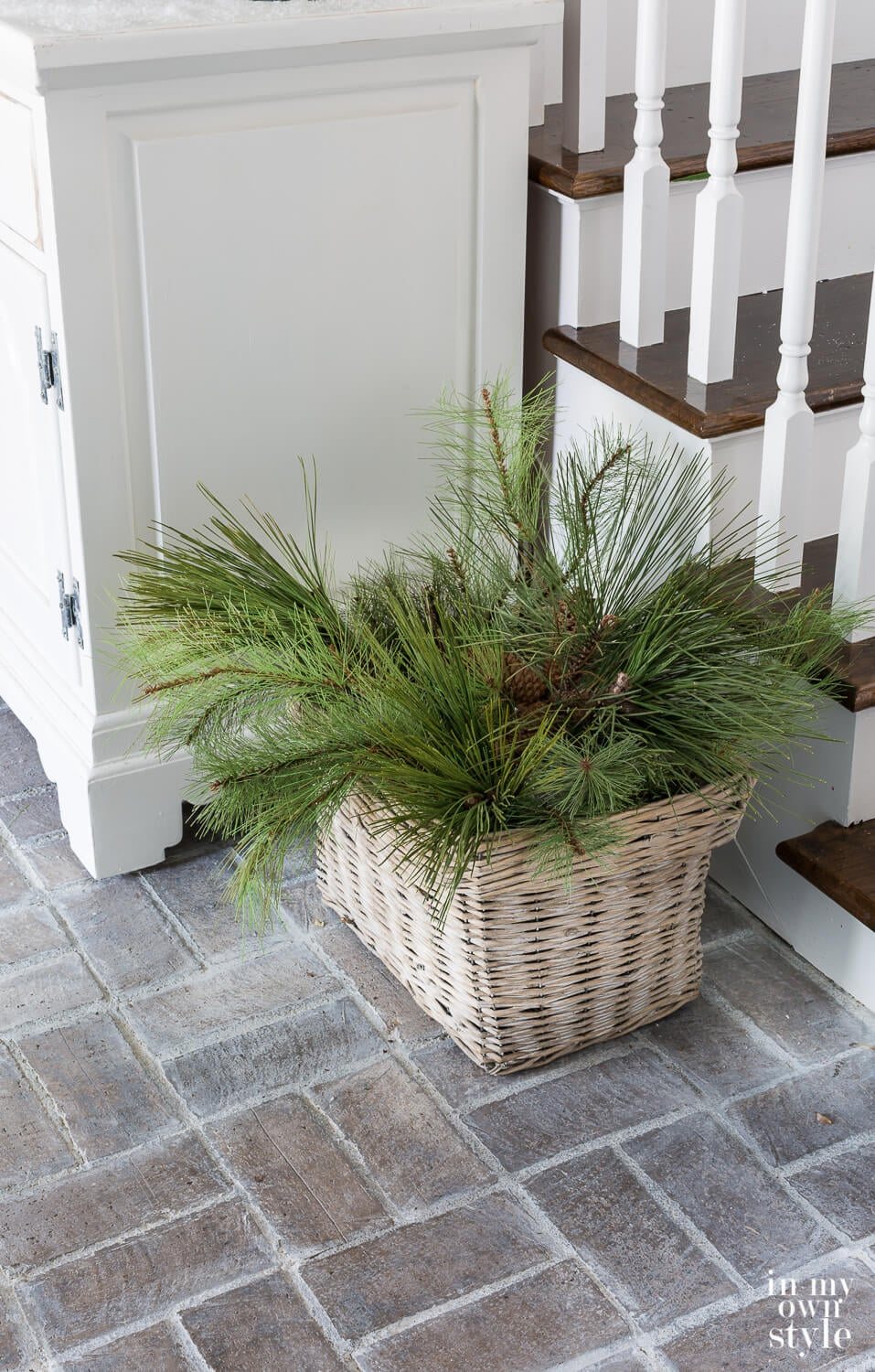 Have You Ever Decorated With a Christmas Wreath This Way?