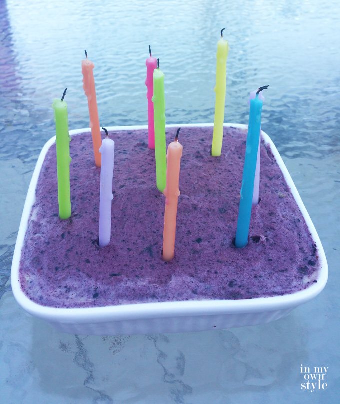 Banana Whip Birthday cake
