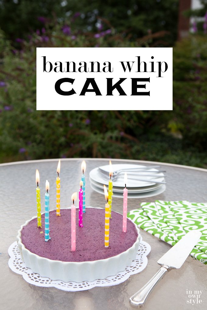 Want a yummy treat that is a healthy indulgence? Try making this banana whip cake for your next celebration. Guilt free dessert!