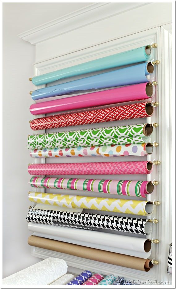 How-to-organize-rolls-of-gift-wrap