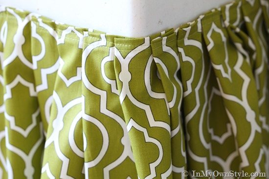 How to make a sink skirt