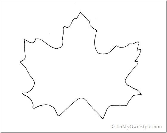 leaf pattern for fall place card