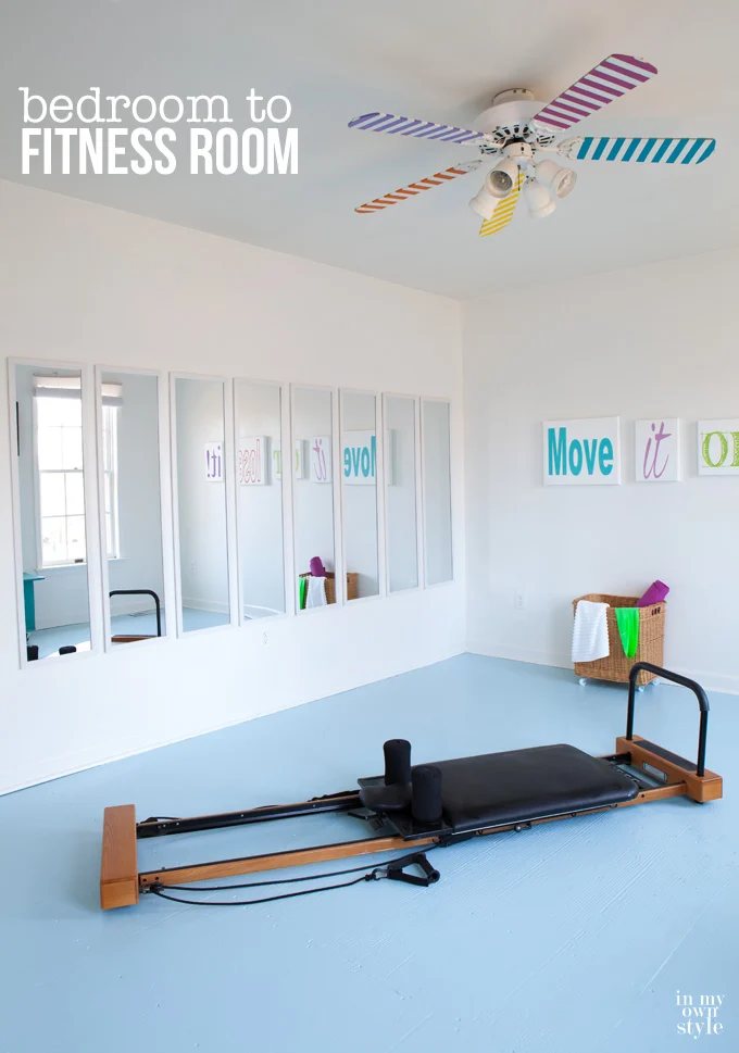 Make-over-a-bedroom-into-a-home-fitness-room-or-gym