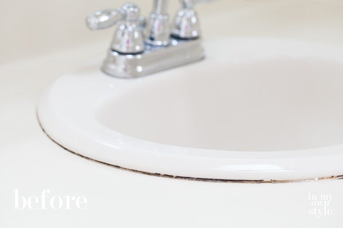 Trick for how to caulk around a sink