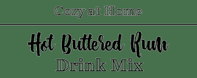 Hot Buttered Rum Recipe label