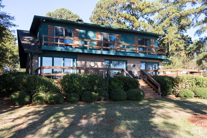 Exterior House mini makeover before and after