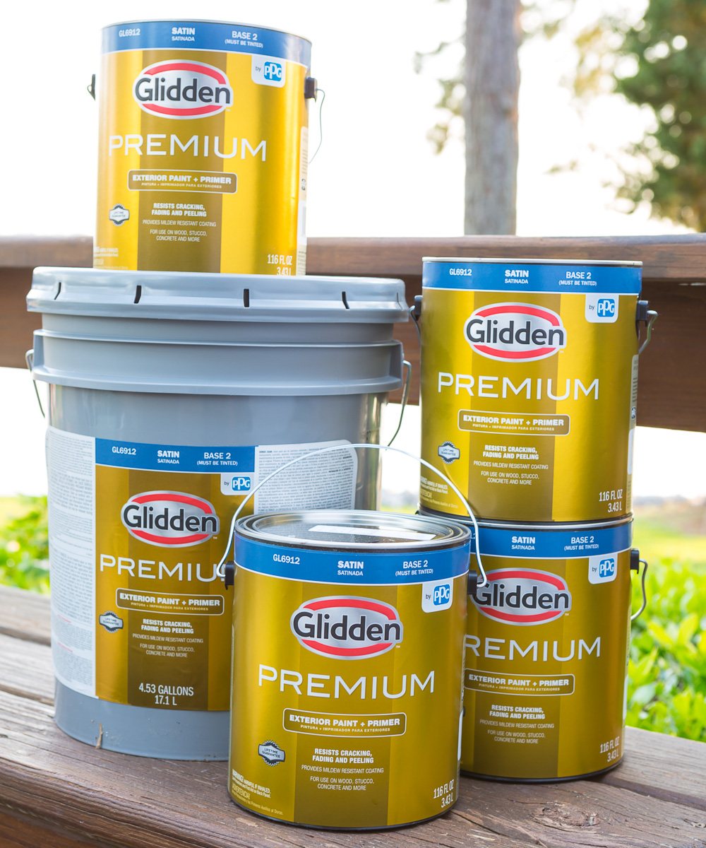 Glidden Premium Exterior Paint and primer