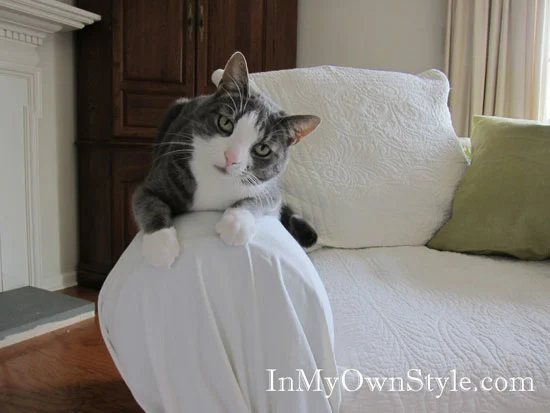 How To Cover a Chair or Sofa with a Loose Fit Slipcover