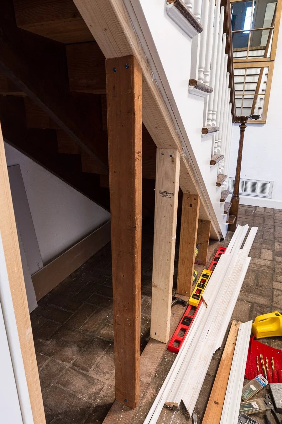 DIY under a staircase closet