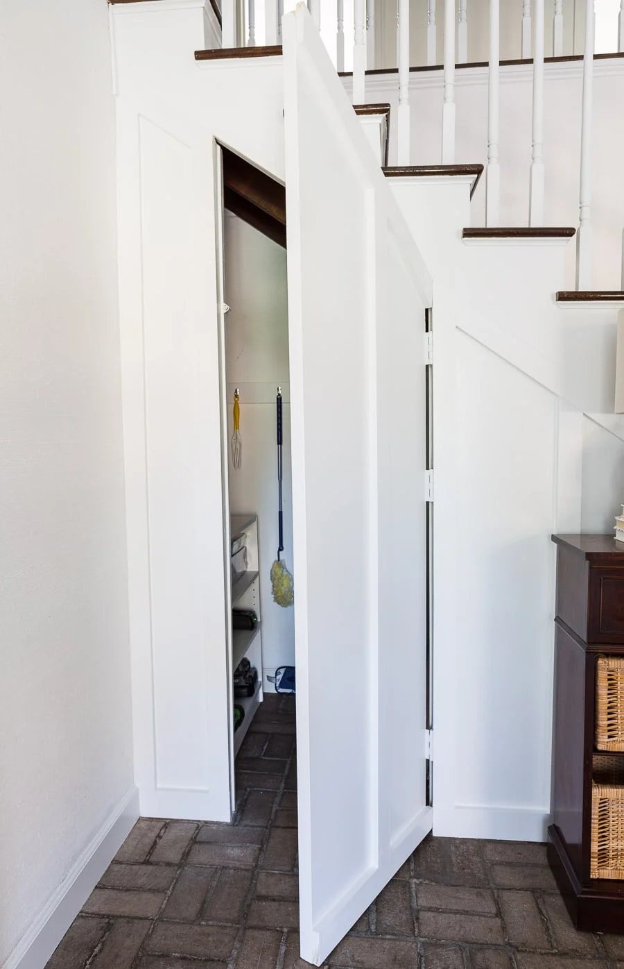 Hidden door to DIY for a under a staircase closet
