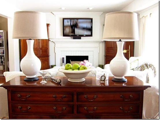 Lamp Shade Decorating Idea in My Craft Room