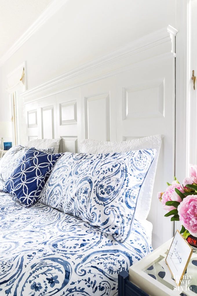 how to make a headboard using old bifold doors