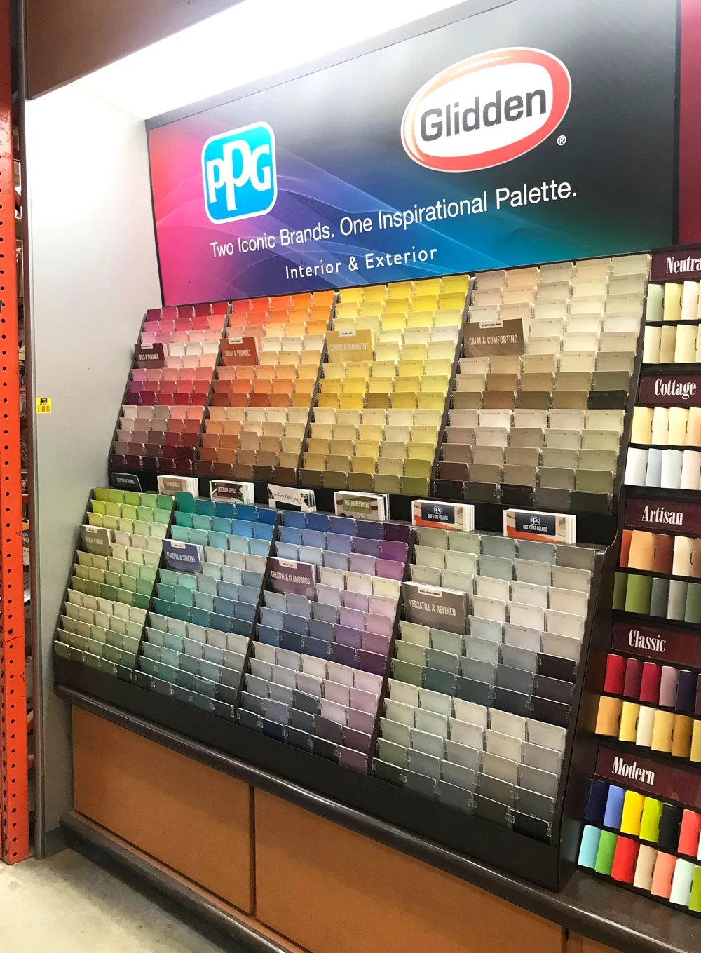 Home Depot exterior house paint colors from Glidden PPG