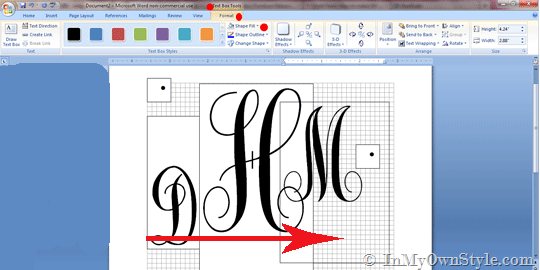 Monograms in Microsoft Word