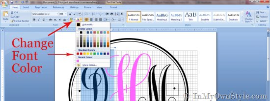 How to make Monograms