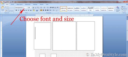 How To Create a Monogram Using MS Word