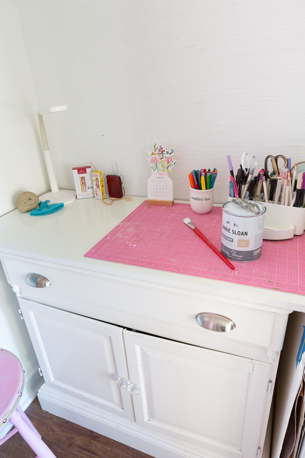 Crafting area in multi-purpose room.