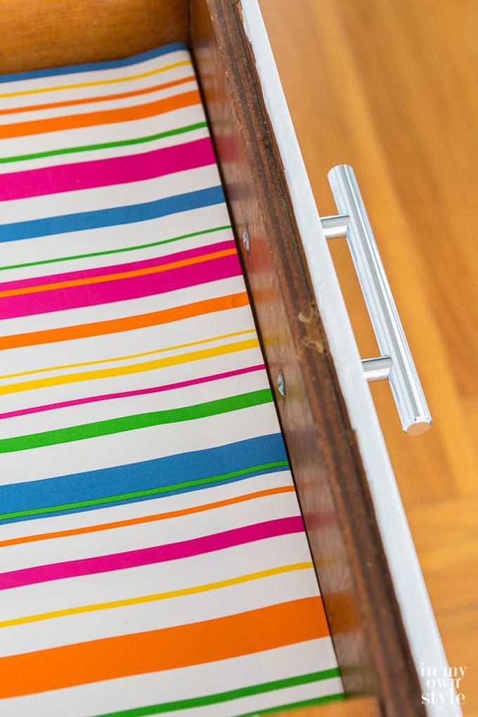 how to make drawer liners using paper and vinyl