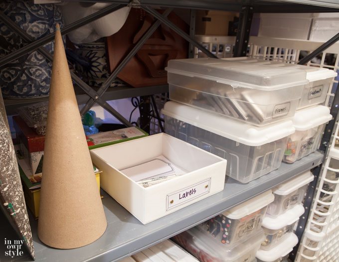 Organizing tips using free printable labels
