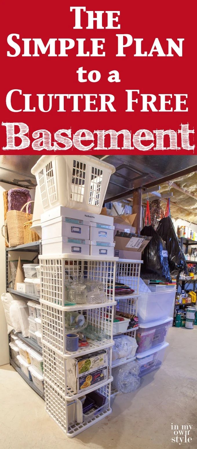 How to declutter and clean out your basement and then keep it that way. Doable and affordable tips that work. | Oducu