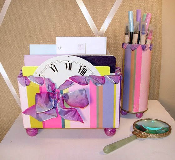 Desk-organizer-made-by-repurposing-packaging