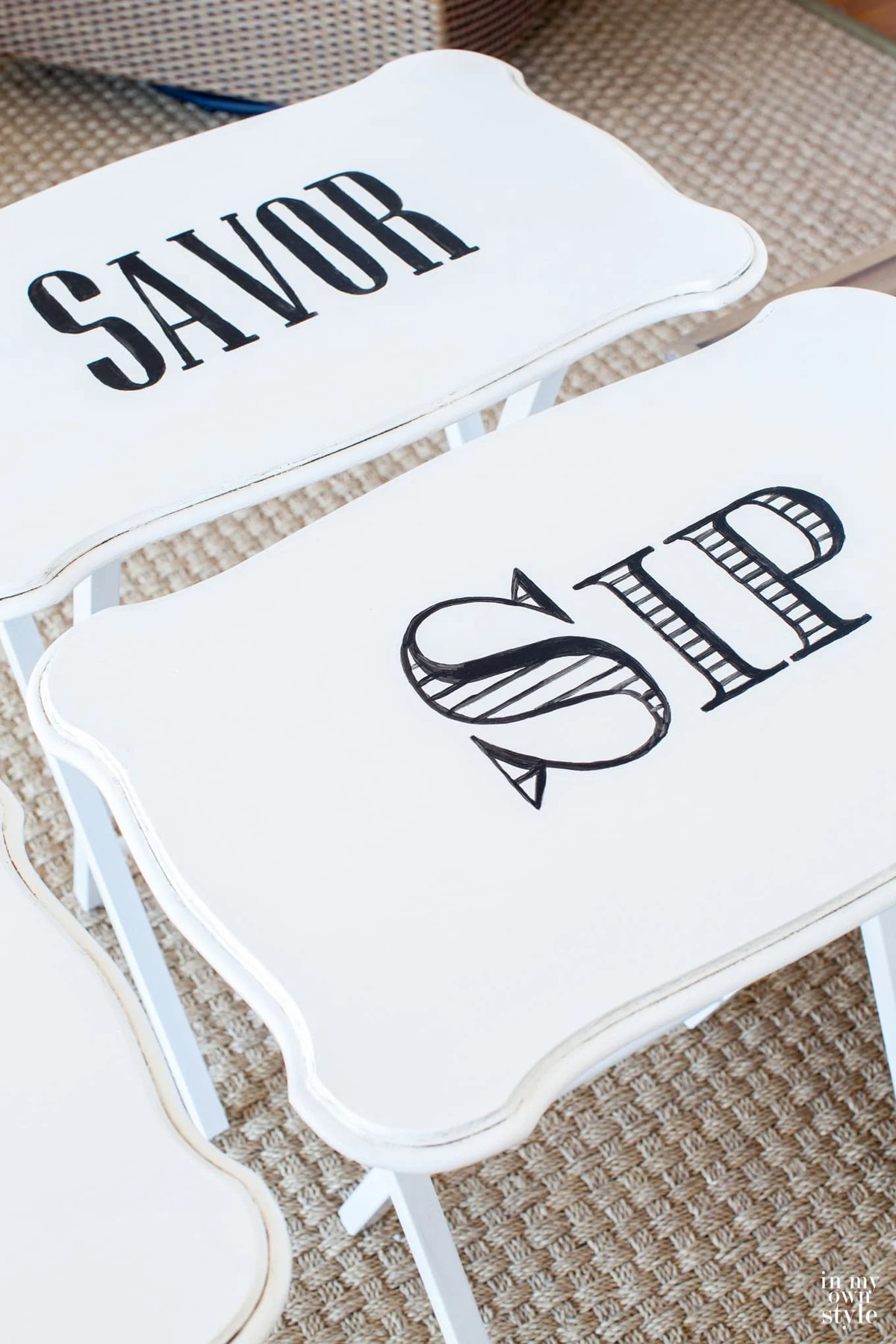 Free printables for TV tray tables