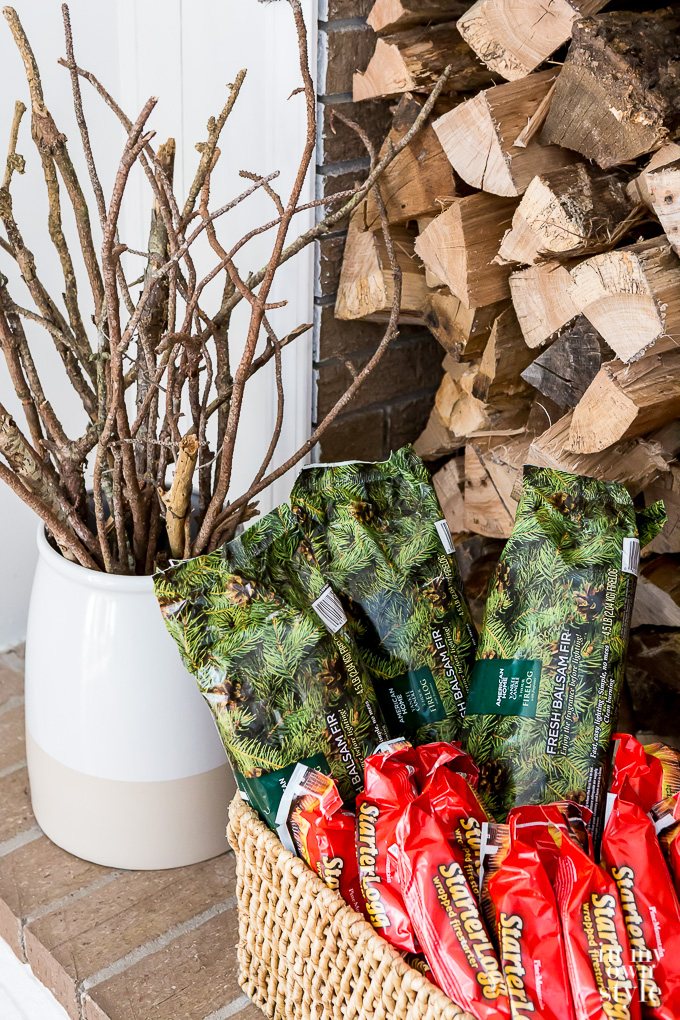 Firewood stacking and storage idea