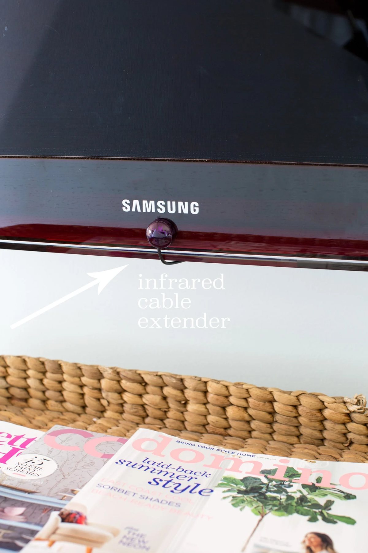 How to hide a cable box on a flat screen TV