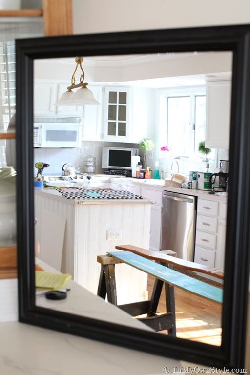 decorating trick using a mirror