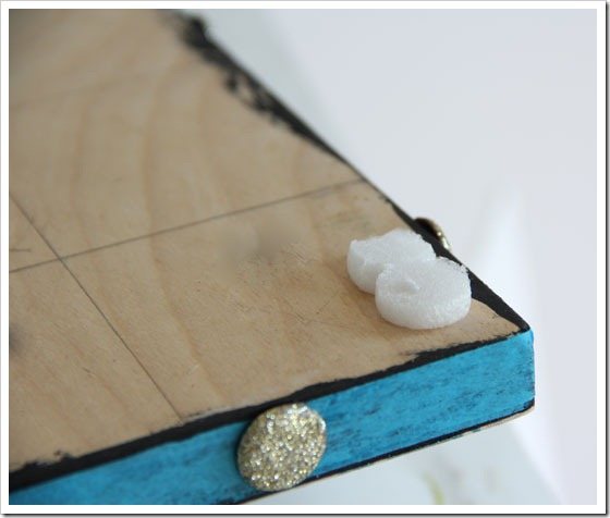How to make bumpers for a frame using packing peanuts