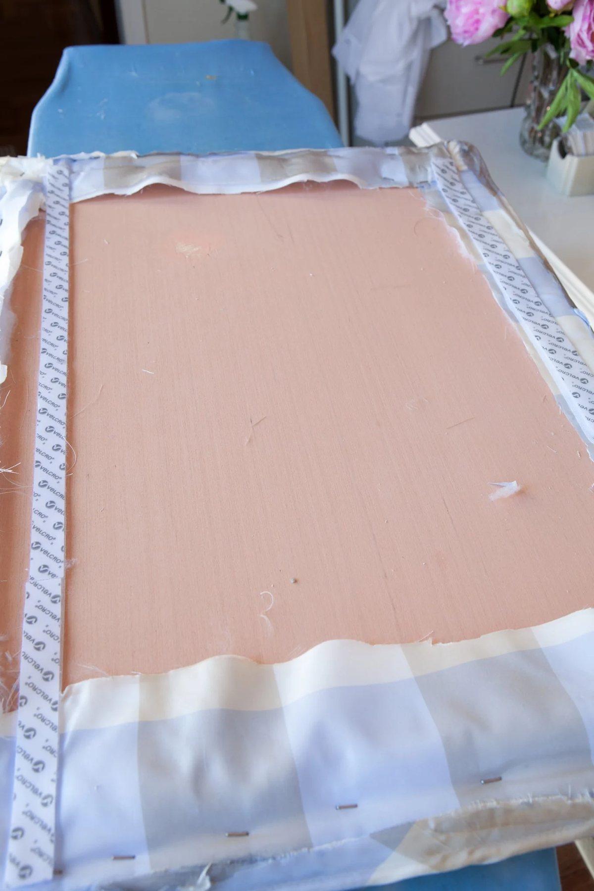 How to make a diy headboard with fabric