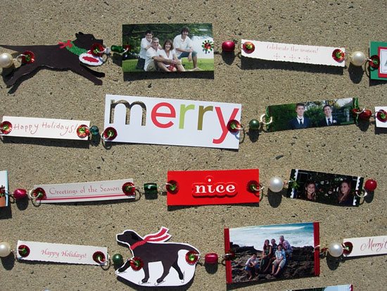 Christmas Card recycling ideas