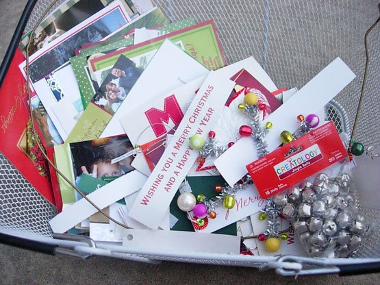 Christmas Card recycling ideas