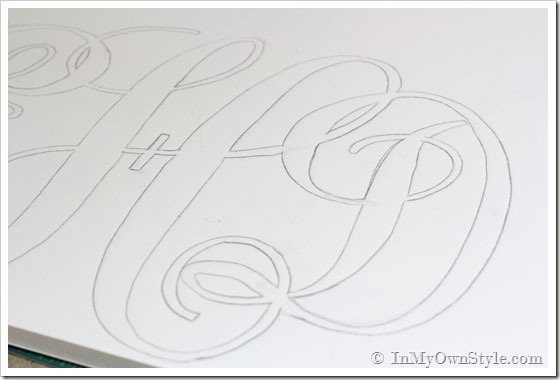 How to make a monogram sign