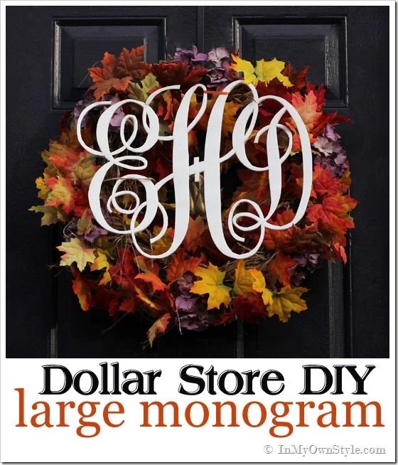 How To Make a Cutout Monogram for a Wall or Wreath