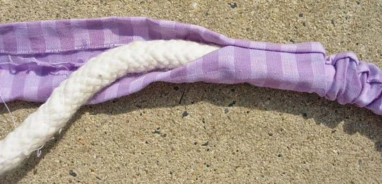 How to cover cord with fabric