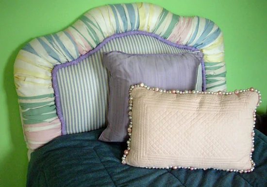 How to make an upholstered padded headboard tutorial