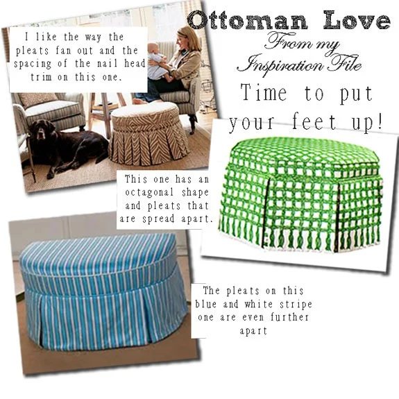 How To Make a No-Sew Round Ottoman–Part 1