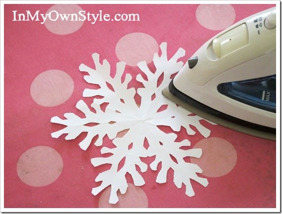 Press-each-snowflake to flatten