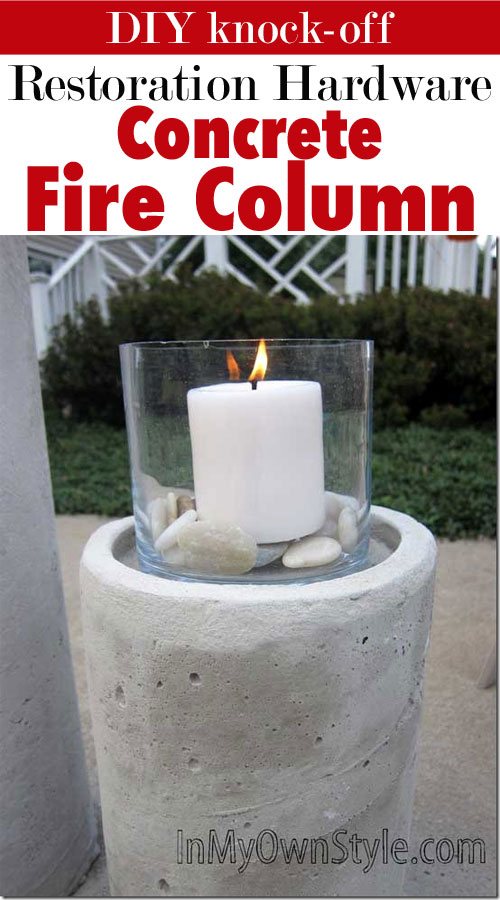 How to make a concrete candle holder for backyard lighting