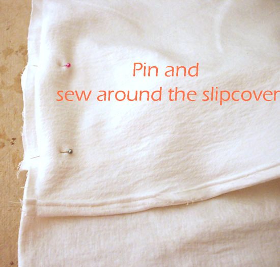 Pictured instructions on how to make dining room chair back covers.